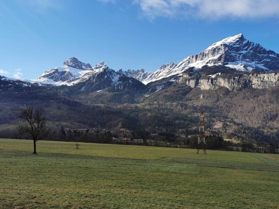 Super Appartement Cocooning Vu Mont Blanc Sallanches Exterior foto